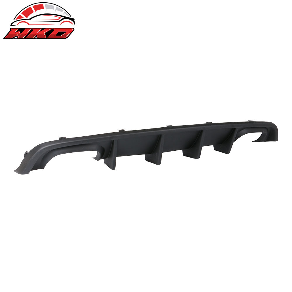 Fits 12-14 Dodge Charger SRT8 Quad Exhaust Rear Bumper Lip Diffuser Unpainted PP