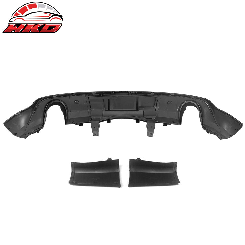 Fits 11-25 Dodge Durango Rear Bumper Lip Diffuser Matte Black V1 Valance Canard