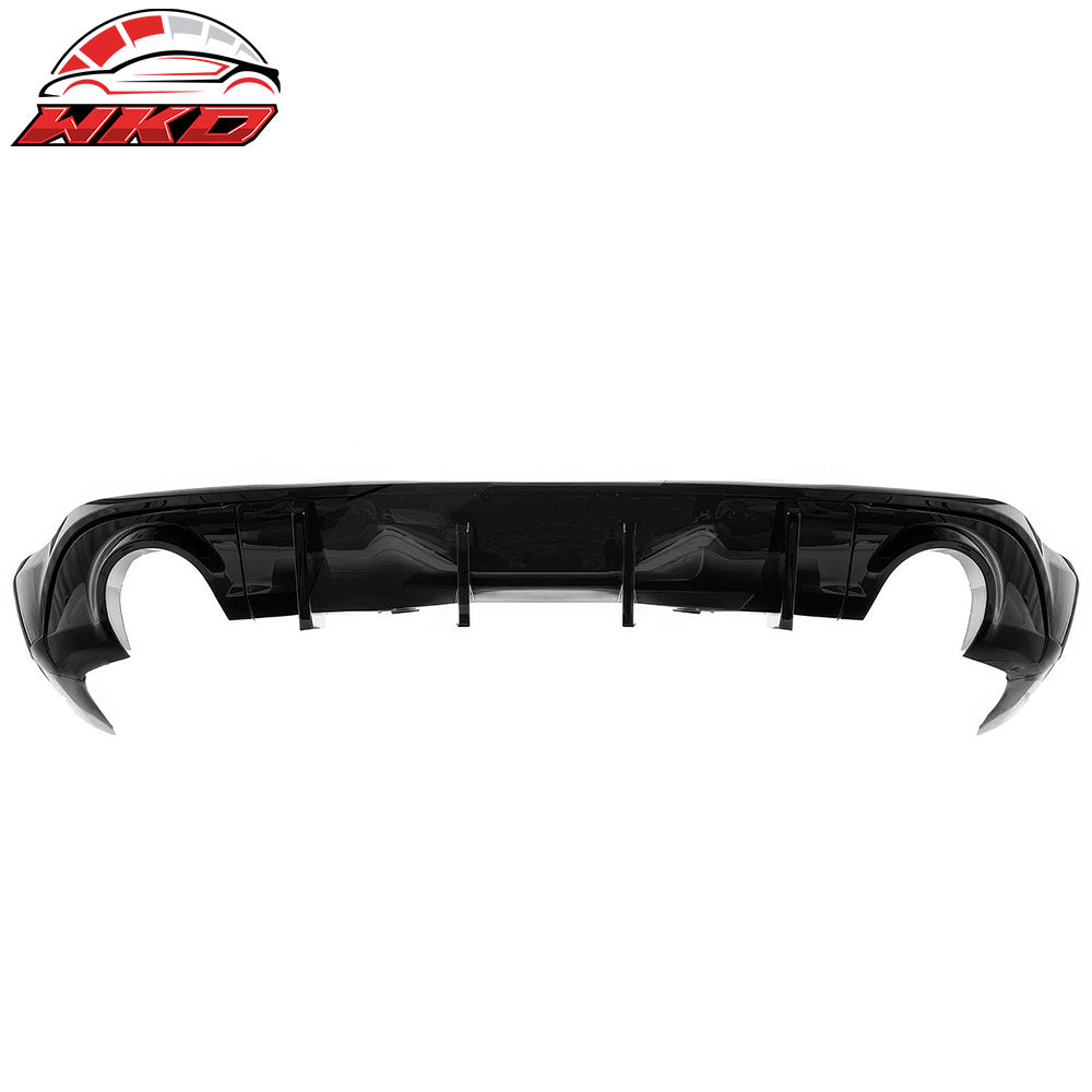 Fits 11-25 Dodge Durango Rear Bumper Lip Diffuser Gloss Black V2 Valance Canard