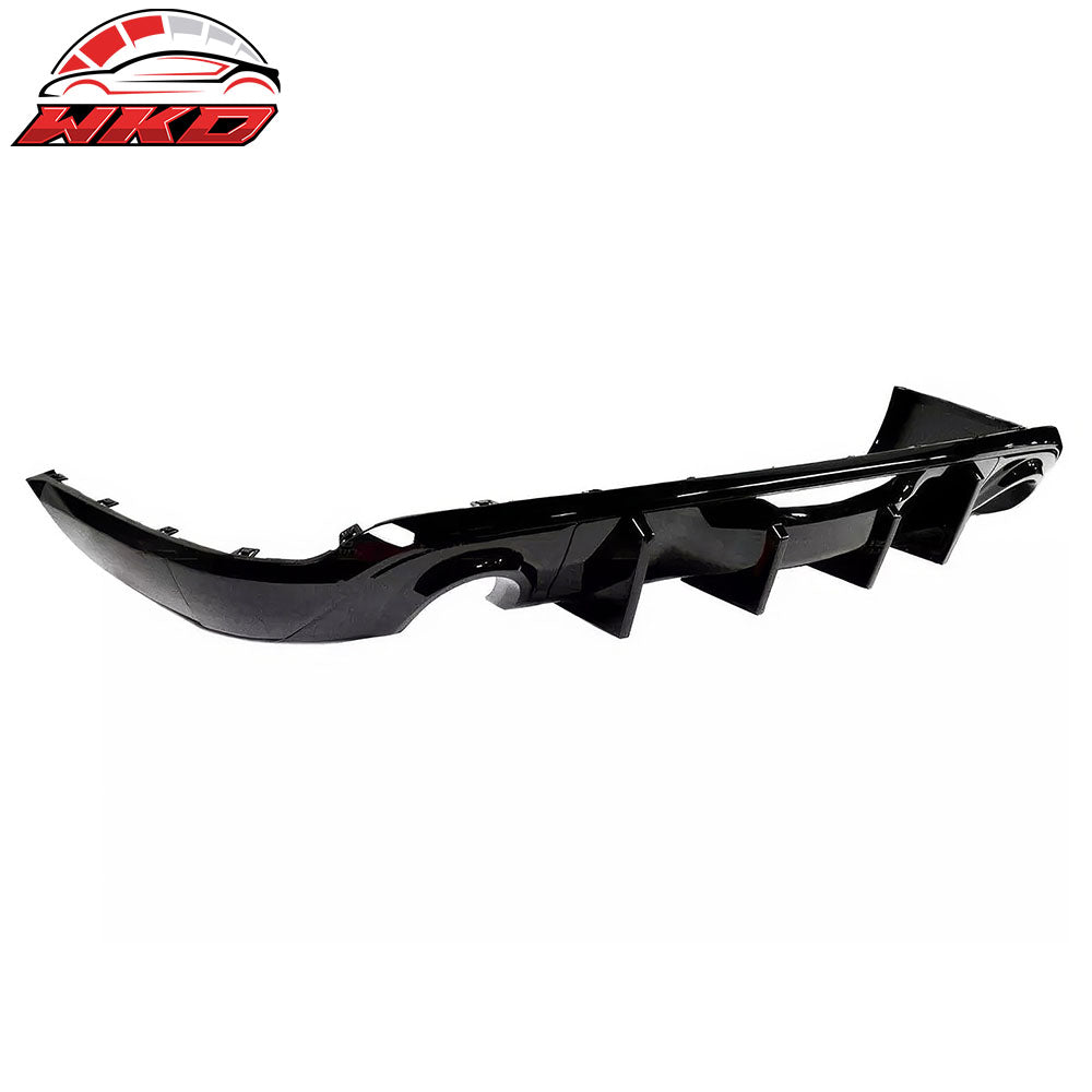 Fits 11-25 Dodge Durango Rear Bumper Lip Diffuser Gloss Black V2 Valance Canard