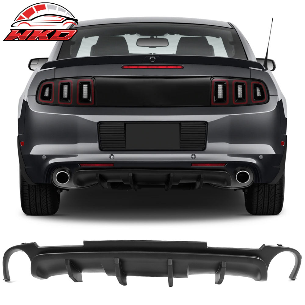 Fits 13-14 Ford Mustang V6 California V2 Style Rear Bumper Lip Diffuser - PP