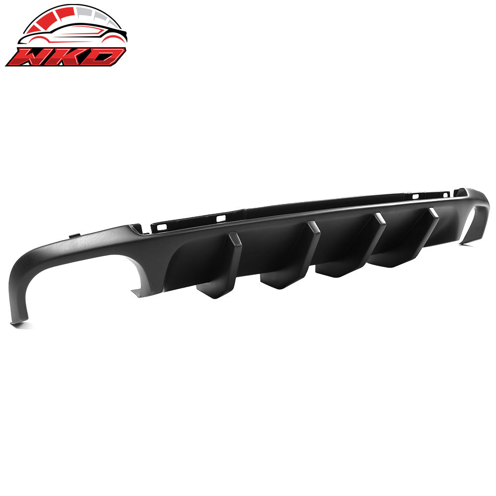 Fits 13-14 Ford Mustang Shelby V2 Style Rear Bumper Lip Diffuser Unpainted PP