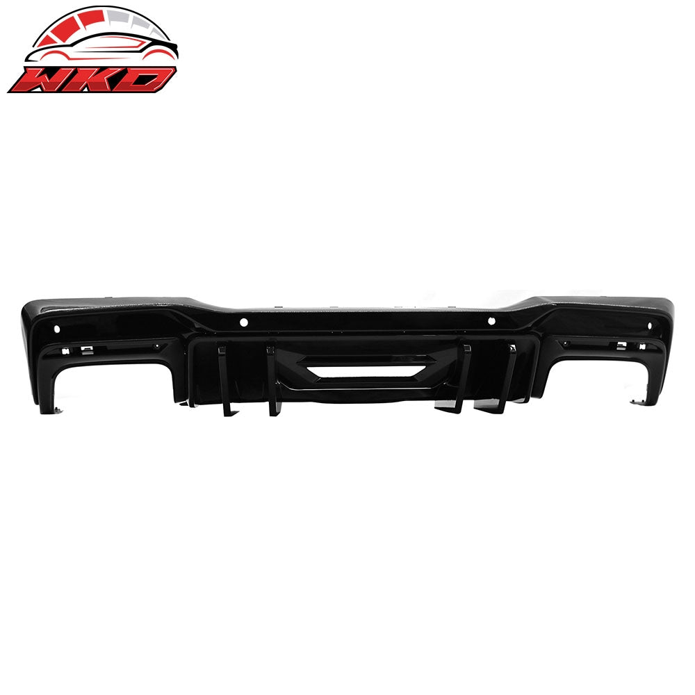 Fits 24-26 Mustang 7th Gen S650 Competition PP Rear Bumper Diffuser Gloss Black