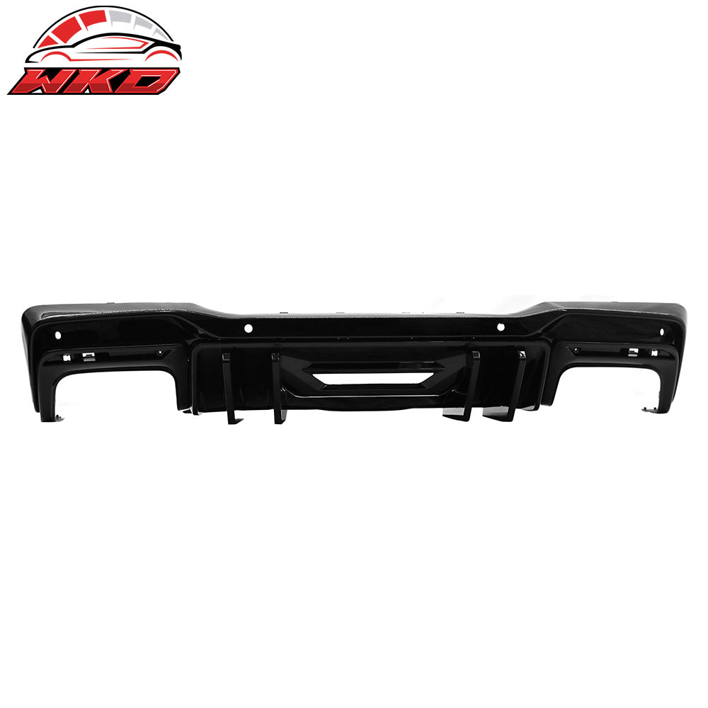 Fits 24-26 Mustang 7th Gen S650 Competition PP Rear Bumper Diffuser Gloss Black