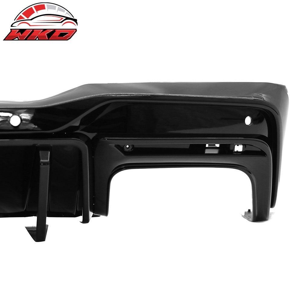 Fits 24-26 Mustang 7th Gen S650 Competition PP Rear Bumper Diffuser Gloss Black