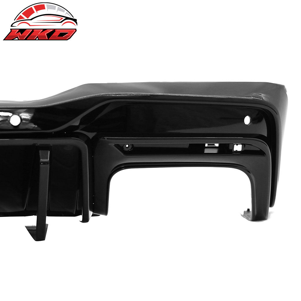 Fits 24-26 Mustang 7th Gen S650 Competition PP Rear Bumper Diffuser Gloss Black