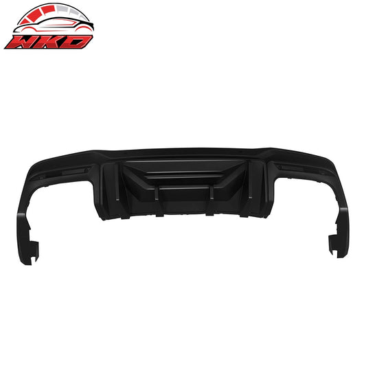 Wholesale 24-26 Mustang 7th Gen S650 Rock Style PP Rear Bumper Diffuser Gloss Black - Wikond Auto