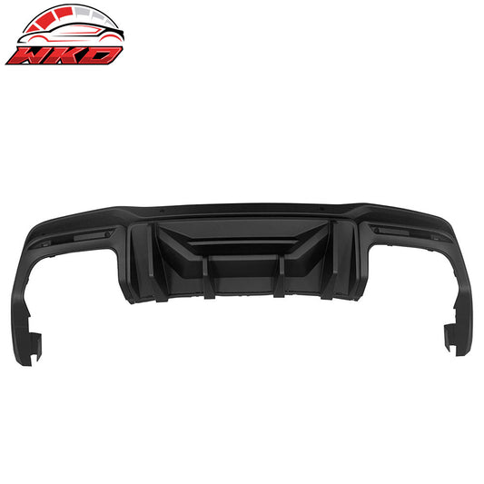 2024-26 Mustang 7th Gen S650 Rock Style PP Rear Bumper Diffuser Matte Black | Wholesale