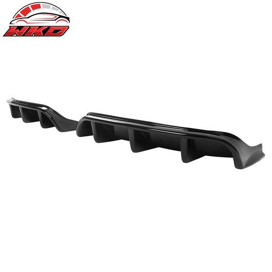 2021-24 Ford Mustang Mach-E GT Gloss Black Rear Bumper Lip Diffuser Fins 2PC | Wholesale - Wikond Auto