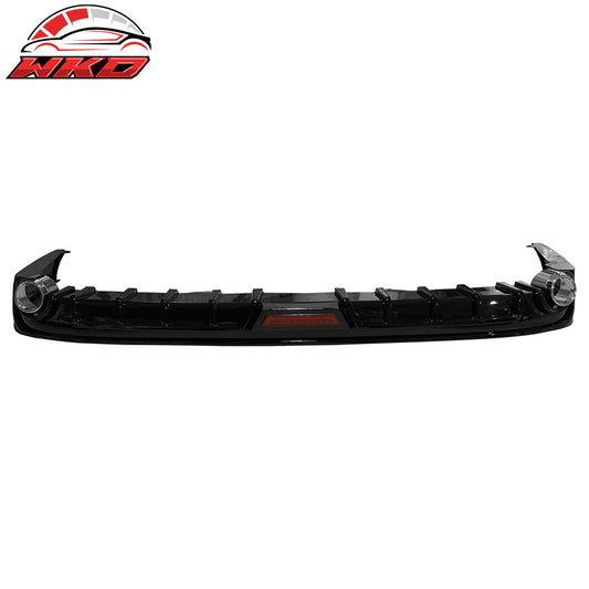 Wholesale 23-25 Honda Accord Gloss Black 3PCS Rear Bumper Diffuser W/ LED - IK Style