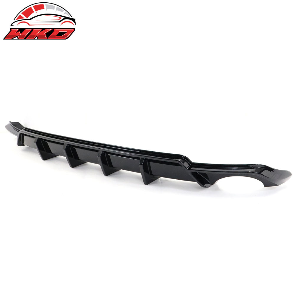Fits 22-26 Honda Civic 11th FE-C Style Rear Bumper Lip Diffuser Spat Gloss Black