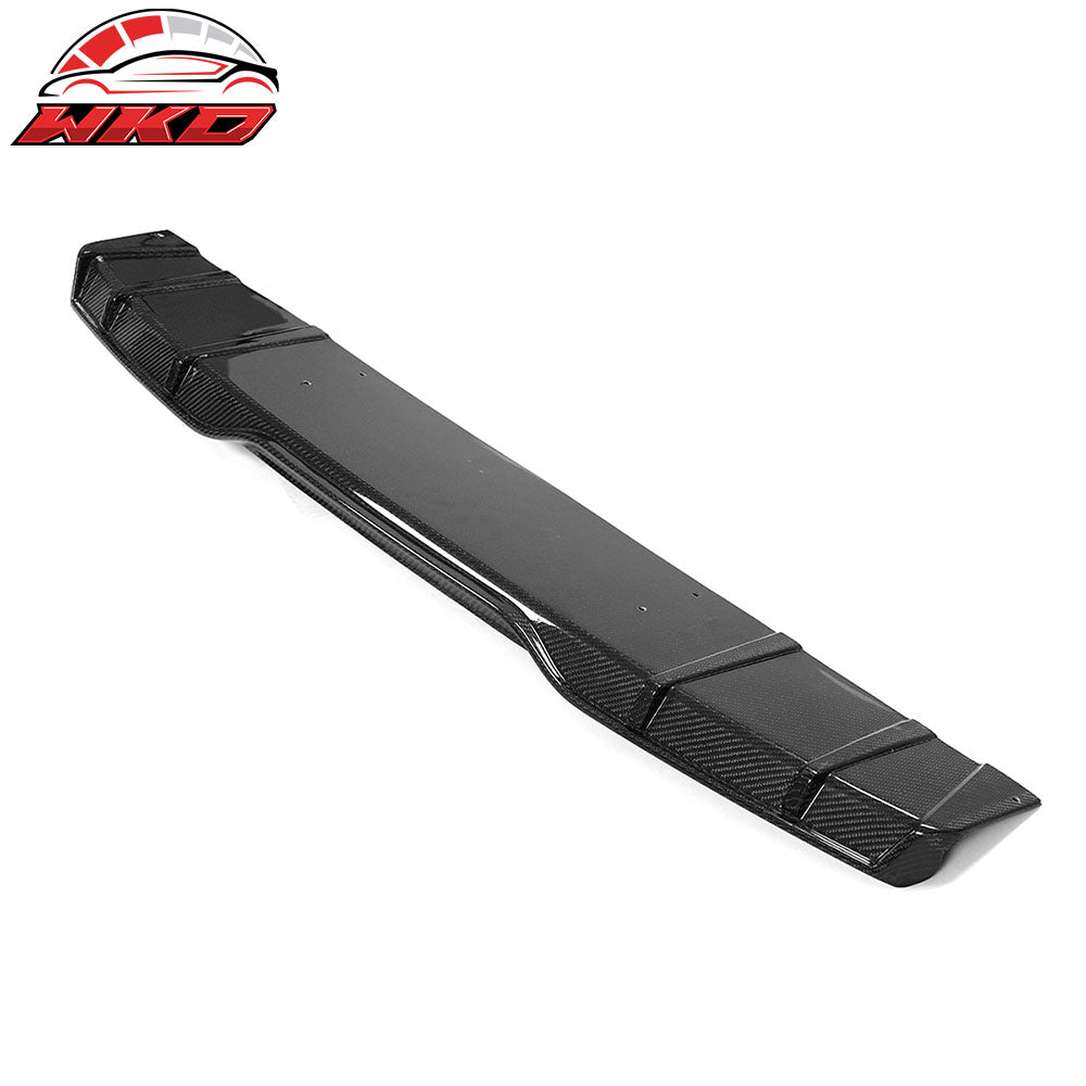 Fits 22-26 Honda Civic Sedan HPD Style Carbon Fiber Rear Bumper Lip Diffuser Fin