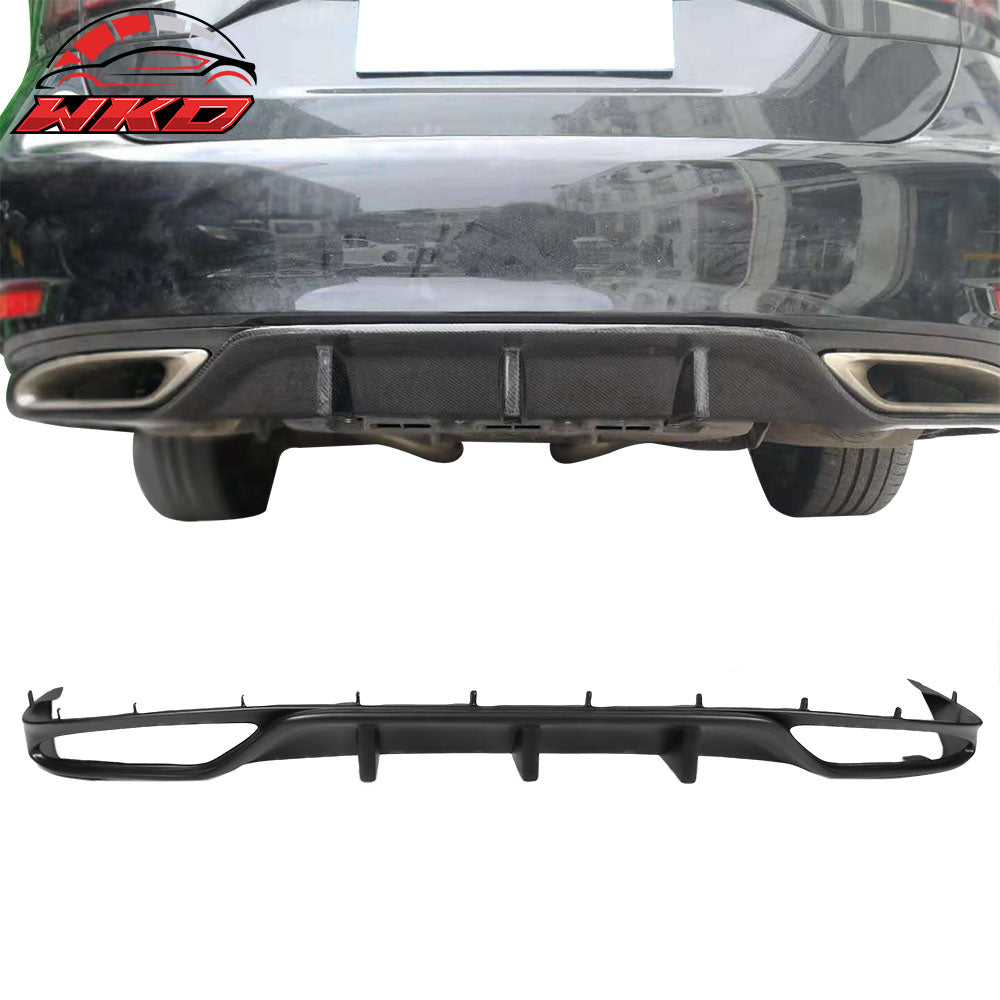 Fits 13-20 Lexus GS350 GS200t GS300 Rear Bumper Lip Diffuser 3 Fins Unpainted PP