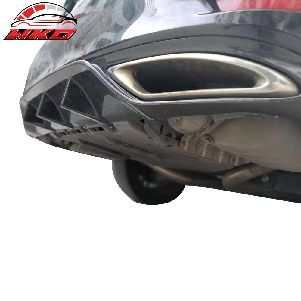 Fits 13-20 Lexus GS350 GS200t GS300 Rear Bumper Lip Diffuser 3 Fins Unpainted PP