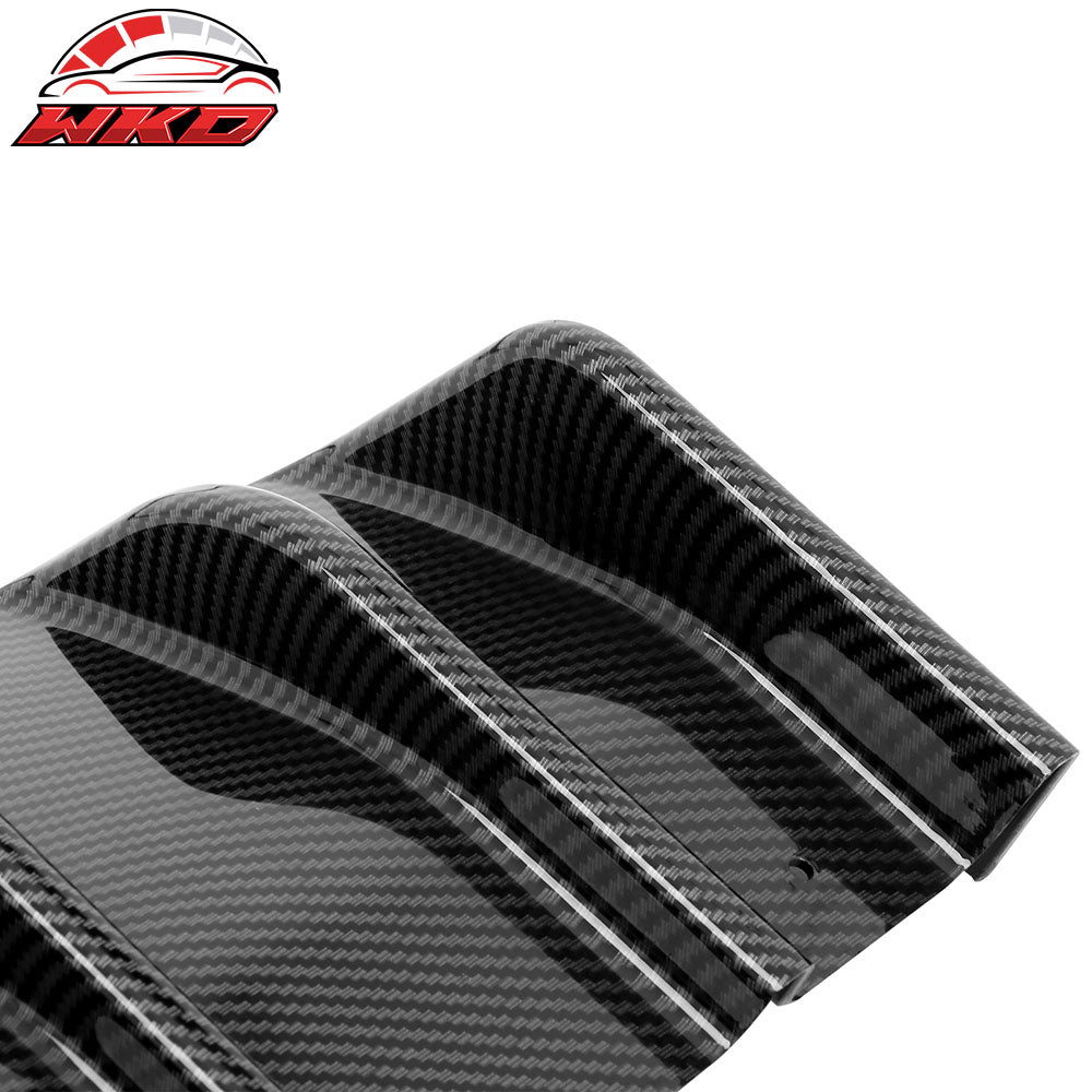 Fits 22-26 Toyota GR86/Subaru BRZ JDM Style Carbon Fiber Print 2PC Rear Diffuser