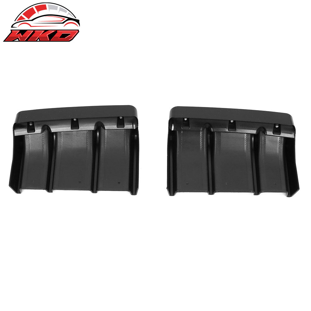 Fits 22-26 Toyota GR86/Subaru BRZ JDM Style Gloss Black PP 2PC Rear Diffuser Fin