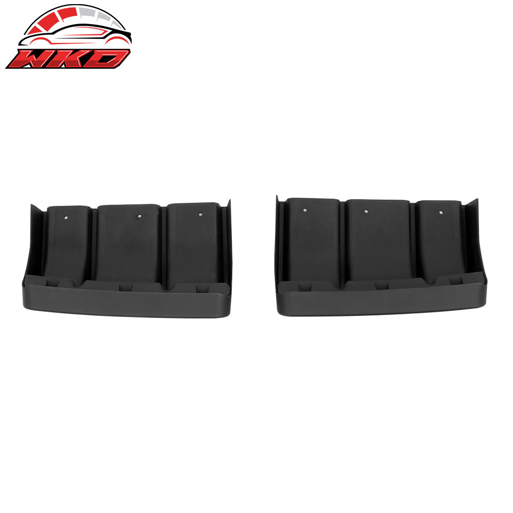 Fits 22-26 Toyota GR86/Subaru BRZ JDM Style Matte Black PP 2PC Rear Diffuser Fin