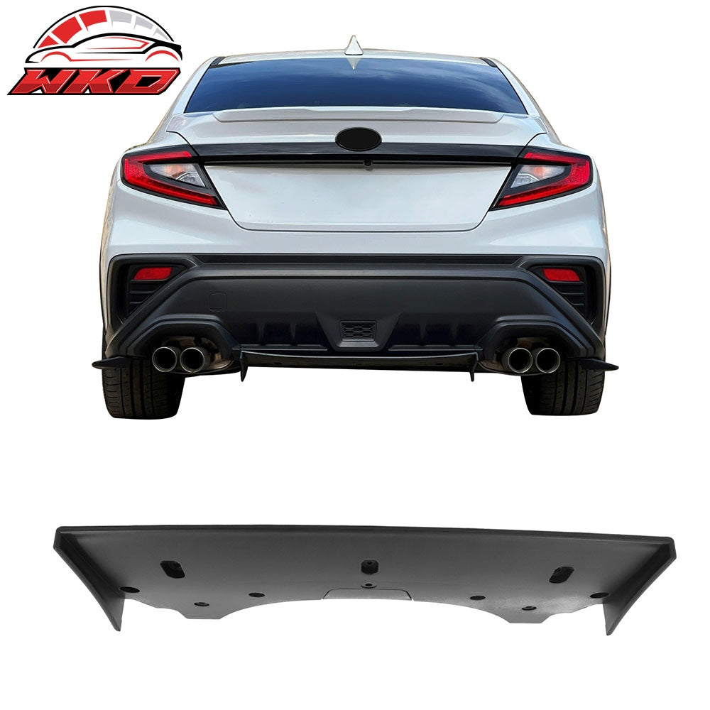 Fits 22-25 Subaru WRX STI Style Sedan 4DR Unpainted Rear Bumper Diffuser Lip PP