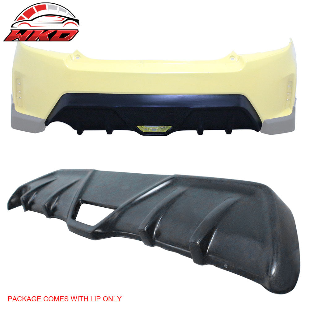 Fits 14-16 Scion tC Ikon Style Rear Bumper Diffuser Guard Spoiler Unpainted PU