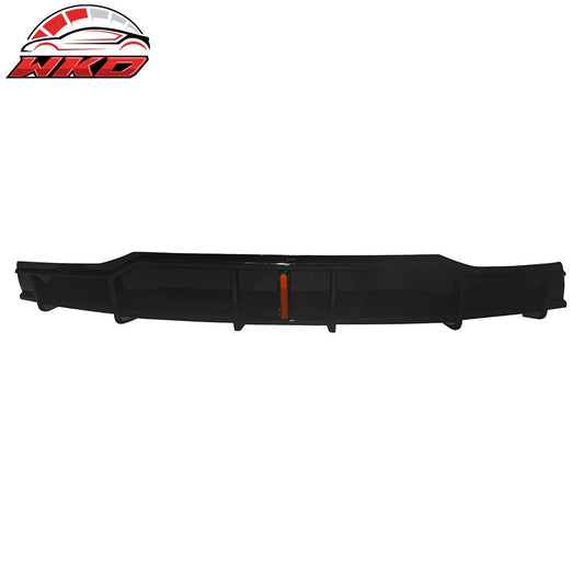 22-26 Tesla Model X IKON Style Rear Bumper Lip Diffuser W/LED Gloss Black | Wholesale