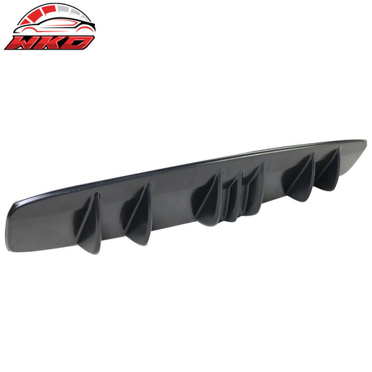 Universal V5 Style Rear Bumper Diffuser Shark Fin Kit Unpainted Black ABS | Wholesale