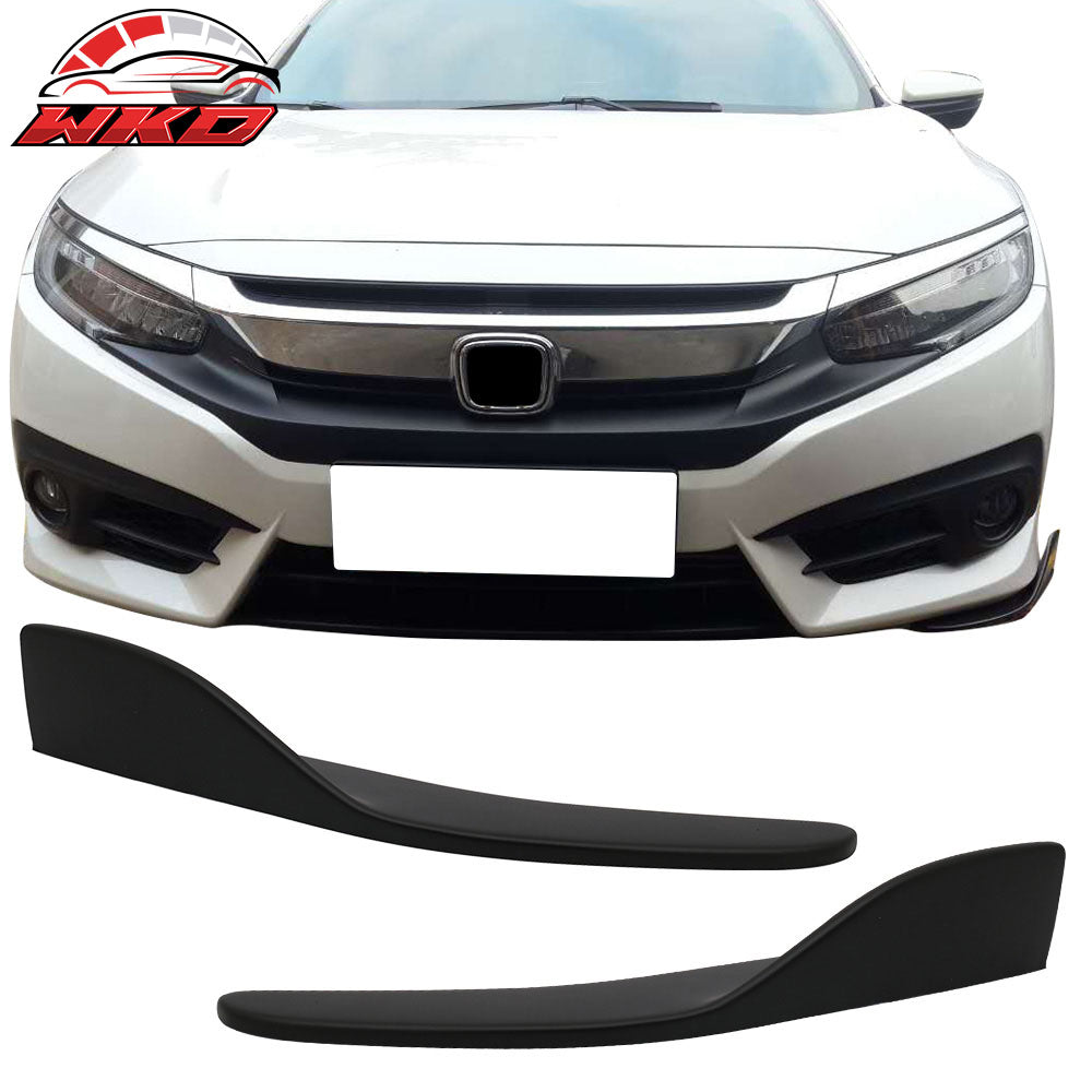 2x Universal Rear Bumper Lip Diffuser Spoiler Winglet Side Splitter Canard Guard