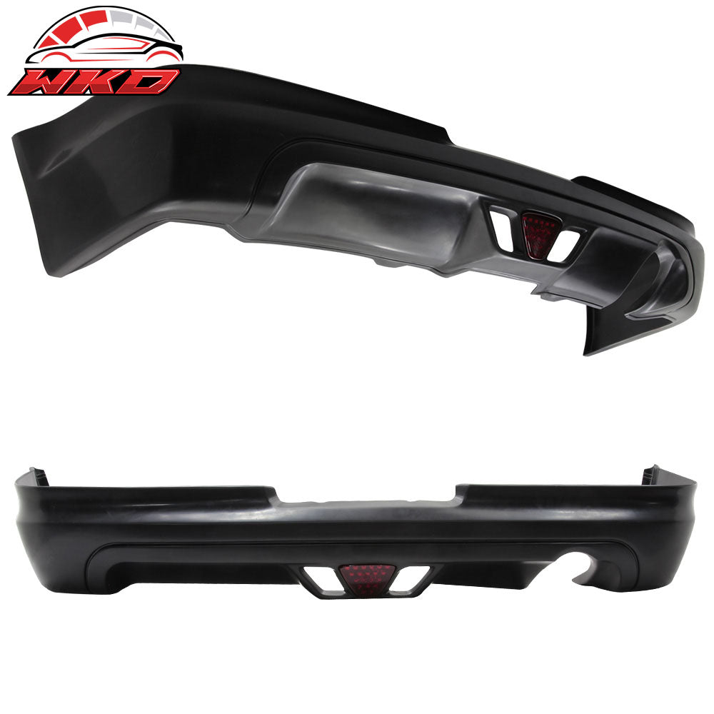 Fits 02-04 Acura RSX Mugen Style Rear Lip Spoiler Diffuser w/ LED Brake Light