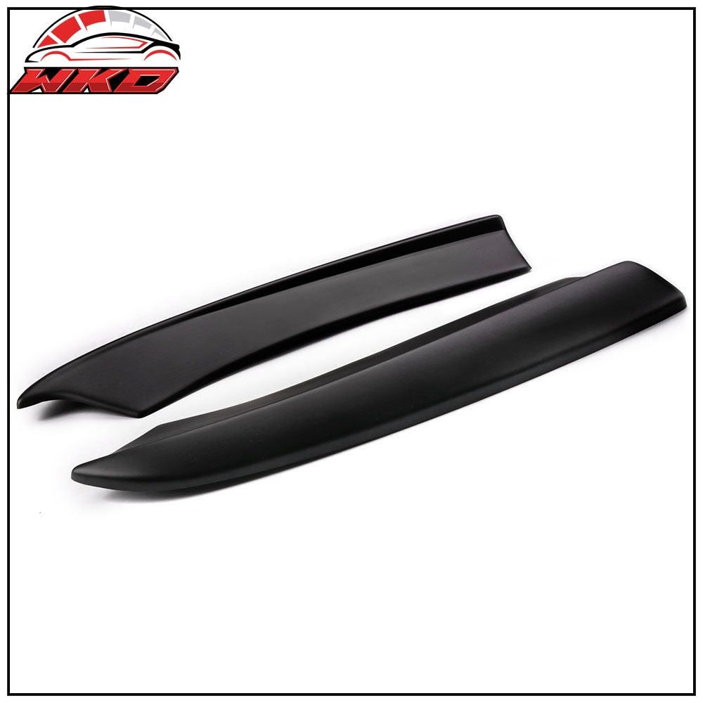 Fits 15-23 Dodge Charger Rear Bumper Lip Diffuser Side Apron Spat PP Matte Black