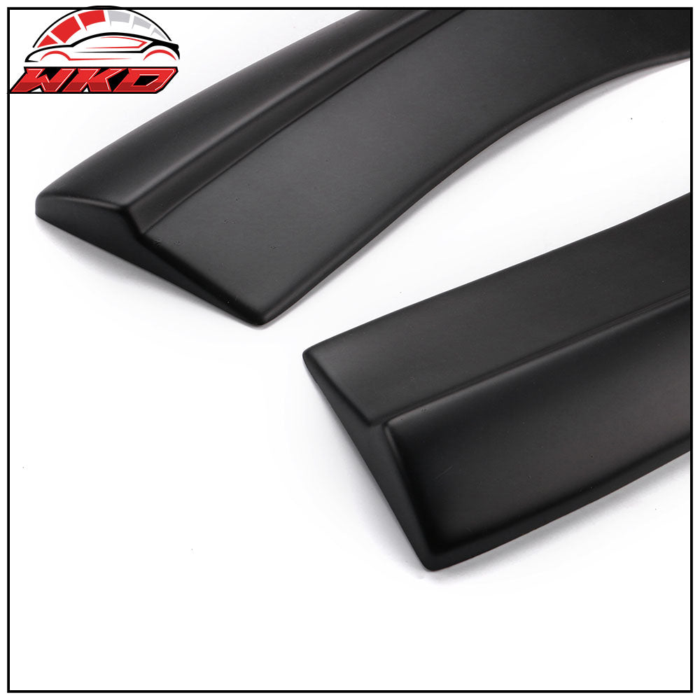 Fits 15-23 Dodge Charger Rear Bumper Lip Diffuser Side Apron Spat PP Matte Black