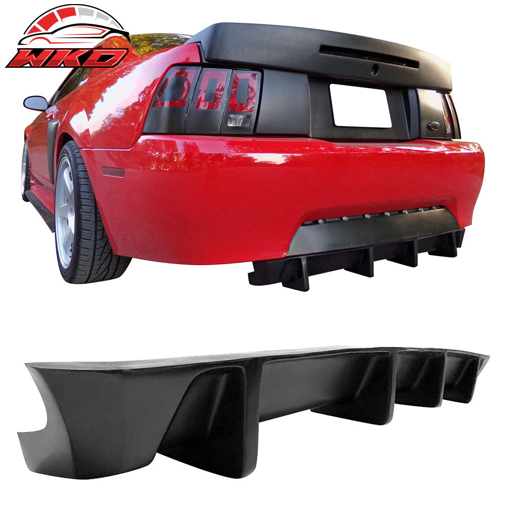 Fits 99-04 Ford Mustang MDA Style Rear Bumper Lip Diffuser Valance Splitter PU