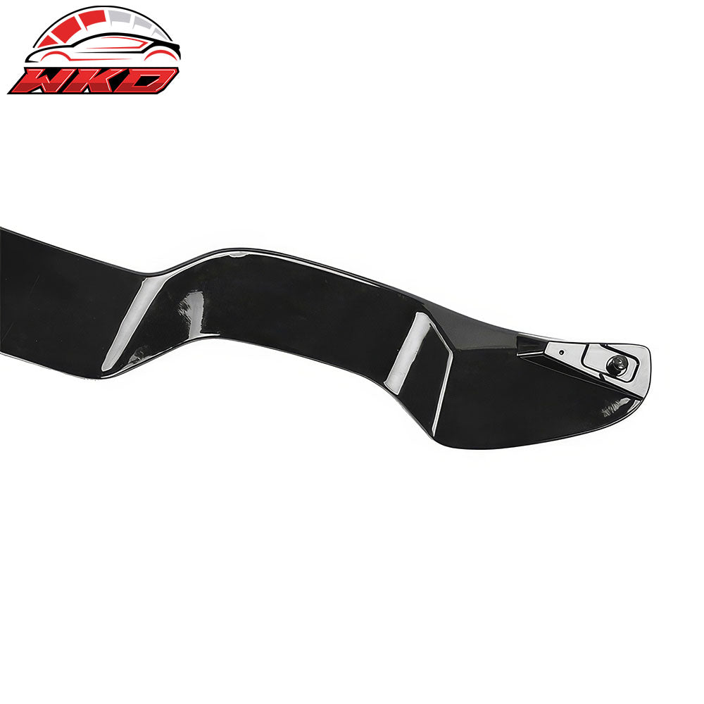 Fits 08-14 Subaru Impreza WRX 5DR STI Rear Bumper Lip Protector Gloss Black ABS