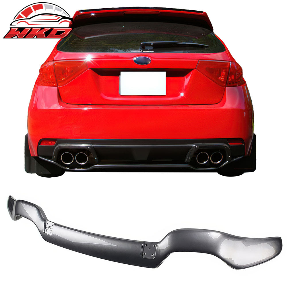 Wholesale 08-14 Subaru Impreza WRX Hatchback 5DR STI Rear Bumper Diffuser Lip Gray ABS