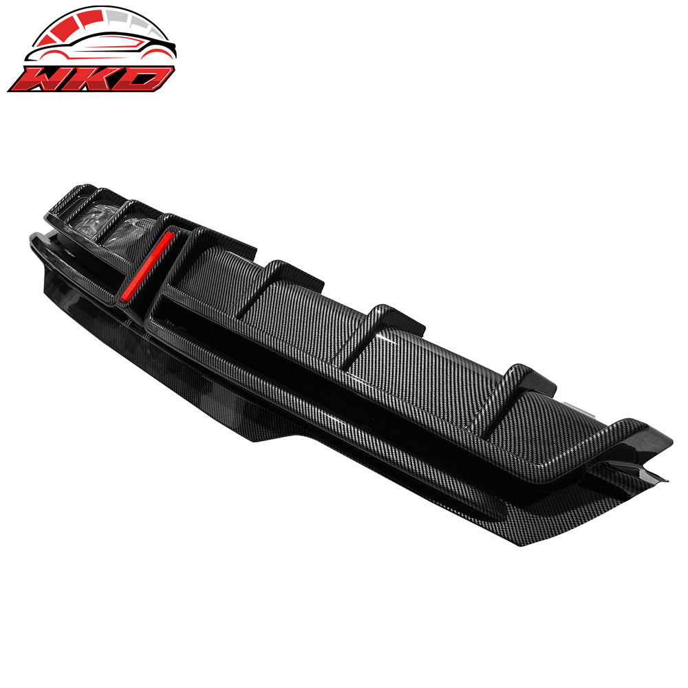 Wholesale 24-25 Tesla Model 3 Highland Rear Bumper Diffuser Carbon Fiber Print LED Lip