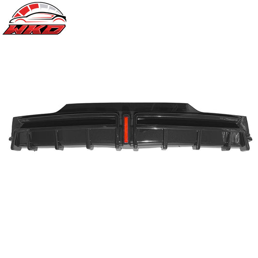 2024-25 Tesla Model 3 Highland Rear Bumper Diffuser Gloss Black Lip LED Apron | Wholesale