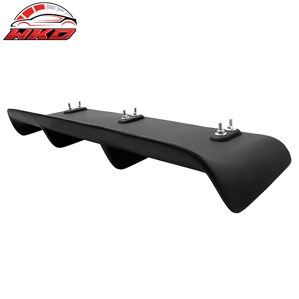 Wholesale Universal 27"x9" MDA 4-Fin Rear Bumper Lip Splitter Protector Matte Black