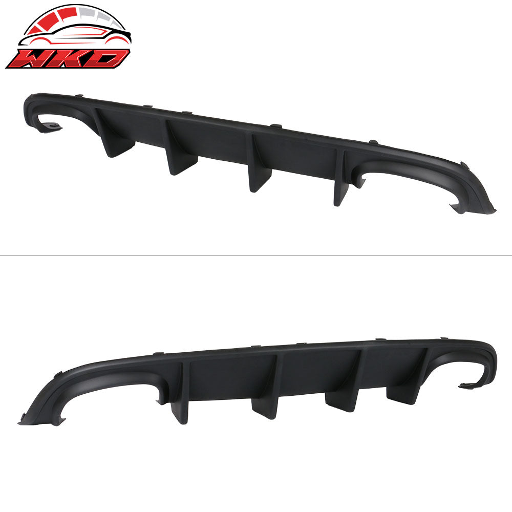 Fits 15-23 Dodge Charger Quad Exhaust Rear Diffuser + Side Aprons Unpainted PP