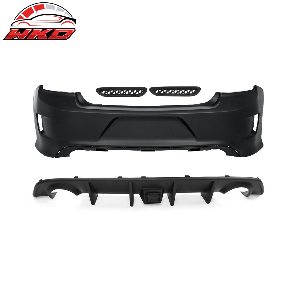 2015-23 Dodge Charger PP Rear Bumper Diffuser Lip w/ Smoke Brake Light | Wholesale