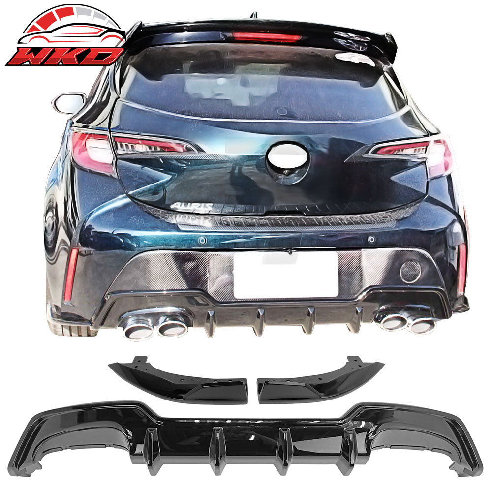 Fits 19-22 Toyota Corolla Auris Hatchback Rear Lip Diffuser & Apron Painted #218