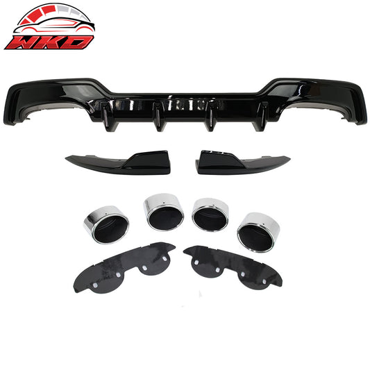 19-22 Toyota Corolla Rear Lip Diffuser & Apron & Muffler Tip Painted #218 | Wholesale