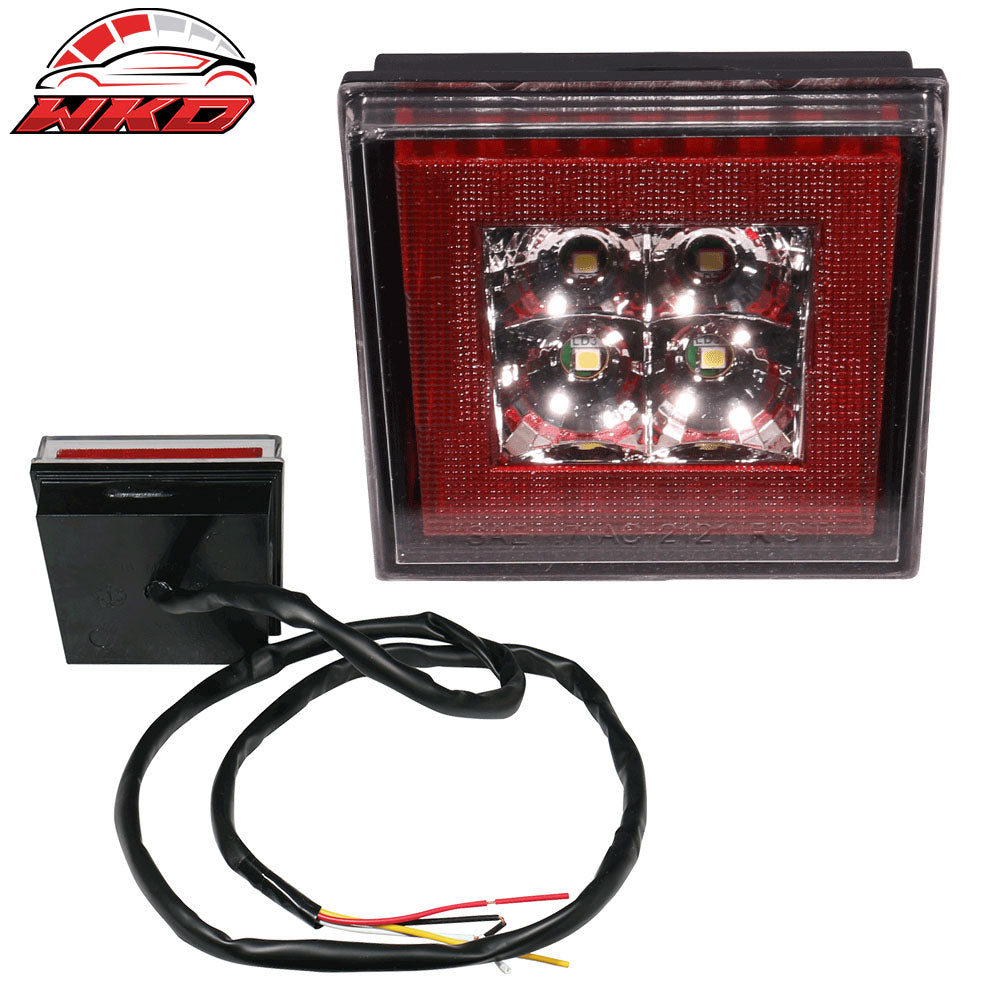 Fits 06-11 Honda Civic Mugen RR Style Rear Bumper Diffuser Red 3rd Brake Light