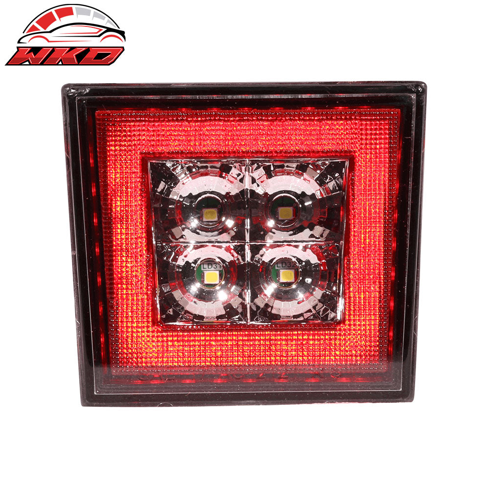 Fits 06-11 Civic Mugen RR Twin Outlet Rear Bumper Diffuser Smoke 3rd Brake Light