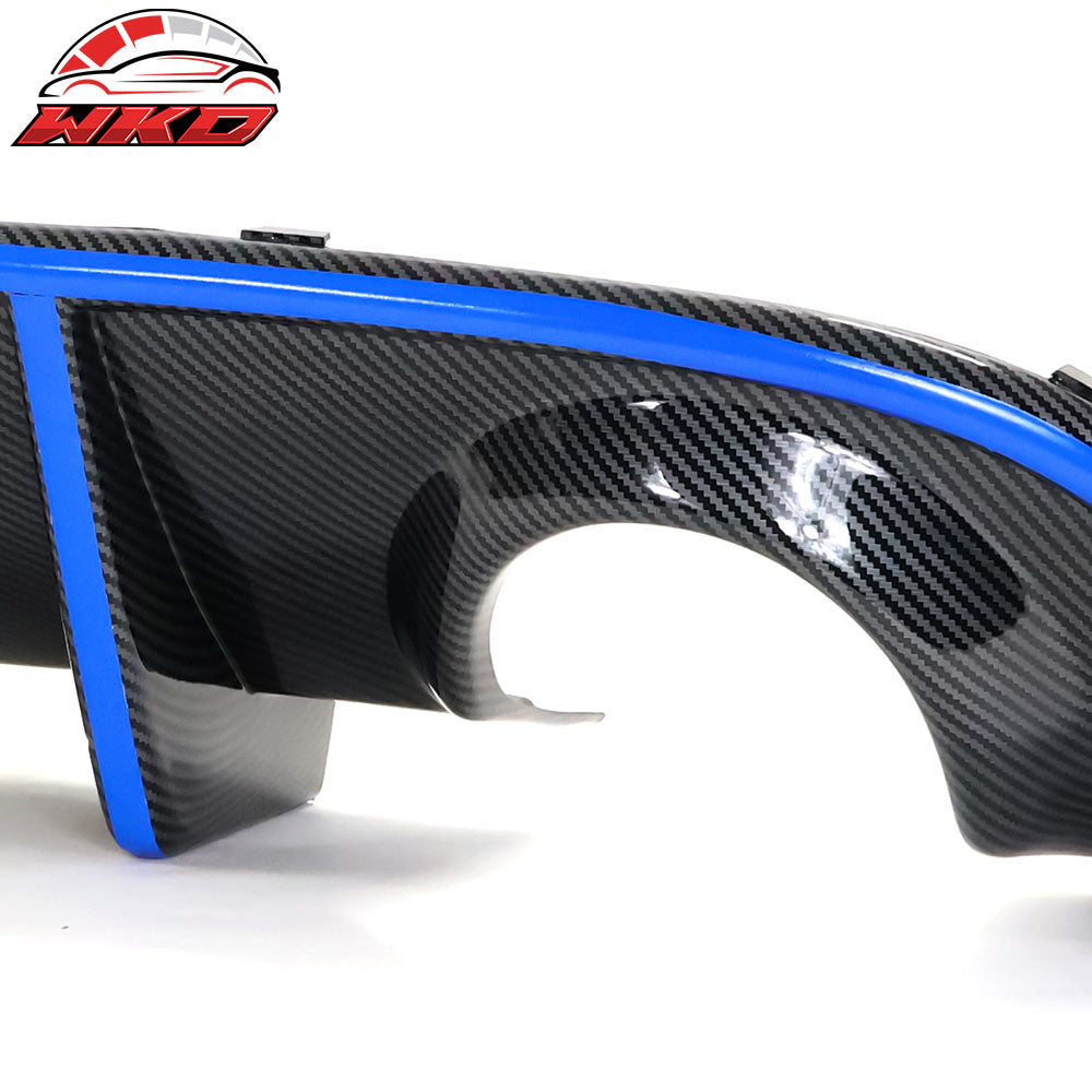 Wholesale 15-23 Dodge Charger Rear Bumper Lip Diffuser w/ Red LED Blue Reflective Tape