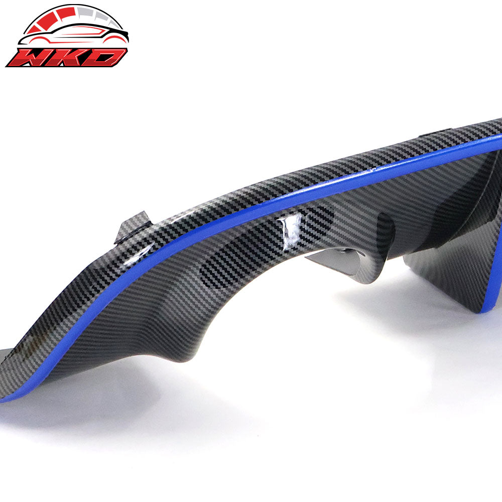Wholesale 15-23 Dodge Charger LED Rear Diffuser Carbon Fiber Look Blue Reflective Tape
