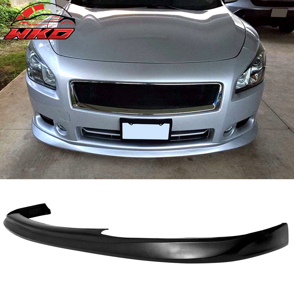 Fits 09-15 Nissan Maxima Sedan MDP Style Rear Diffuser Lip + Front Bumper Lip PU