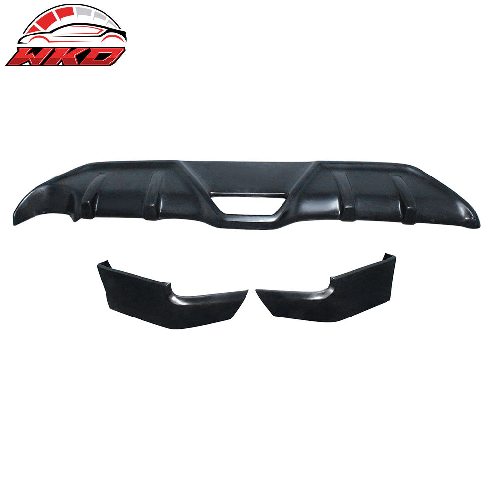 2014-16 Scion tC Ikon Style Rear Bumper Diffuser + Side Aprons Unpainted PU | Wholesale