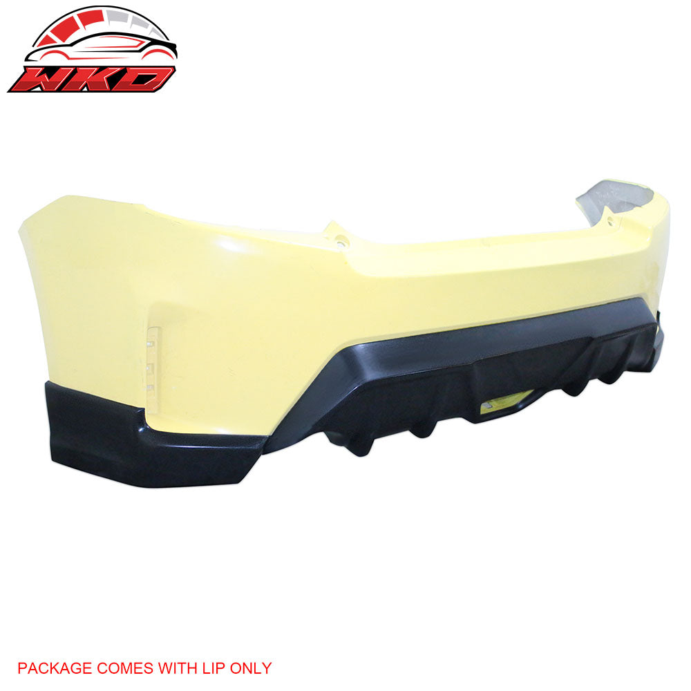Fits 14-16 Scion tC Ikon Style Rear Bumper Diffuser + Side Aprons Unpainted PU