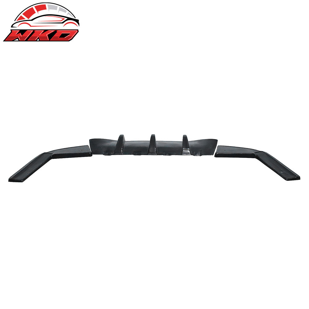 Fits 17-25 Alfa Romeo Giulia MX Style 3PCS Rear Bumper Lip Diffuser + Aprons PU