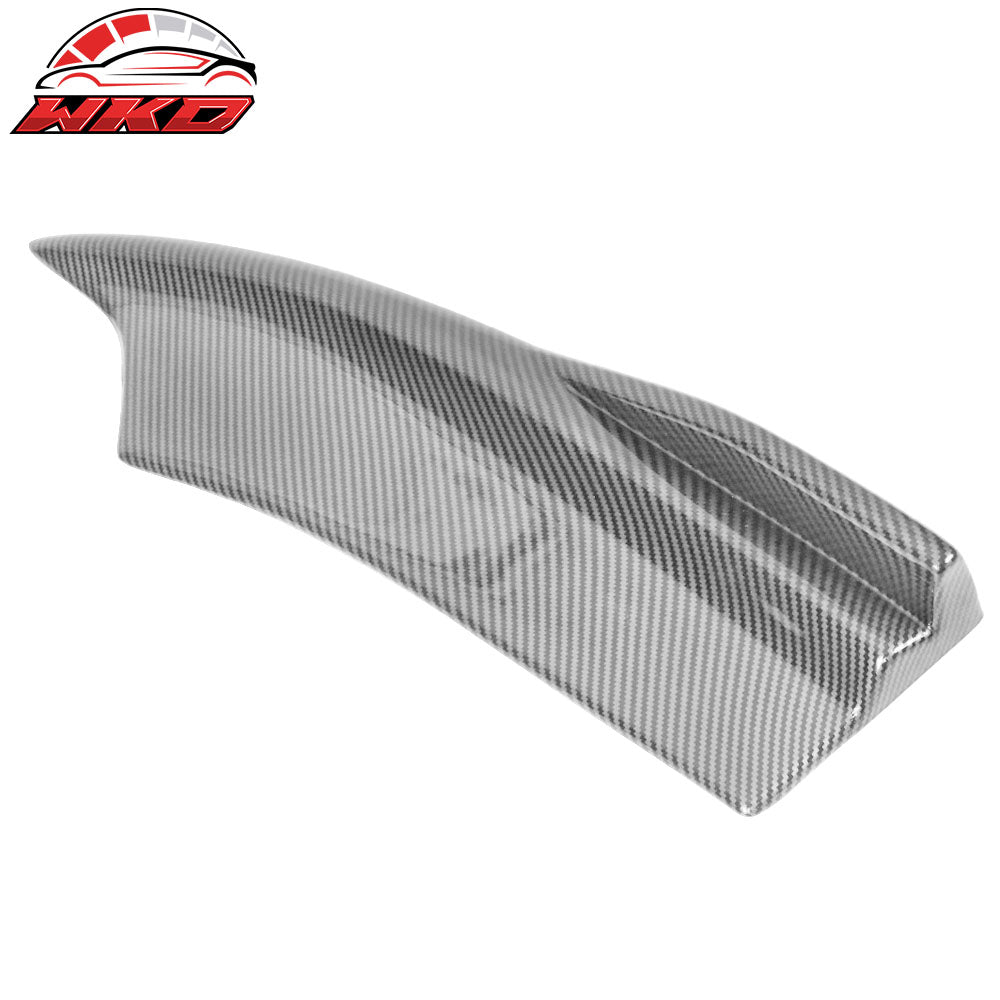 Fits 15-23 Dodge Charger V2 Style Rear Bumper Lip Side Apron Carbon Fiber Print