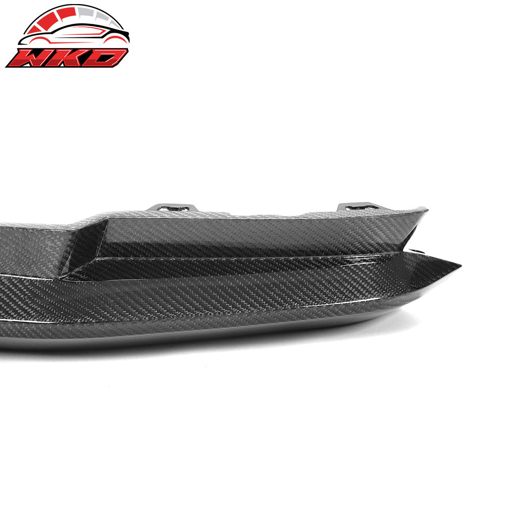 Fits 21-23 BMW G82 G83 M4 MP Style Rear Bumper Lip Splitters Real Carbon Fiber