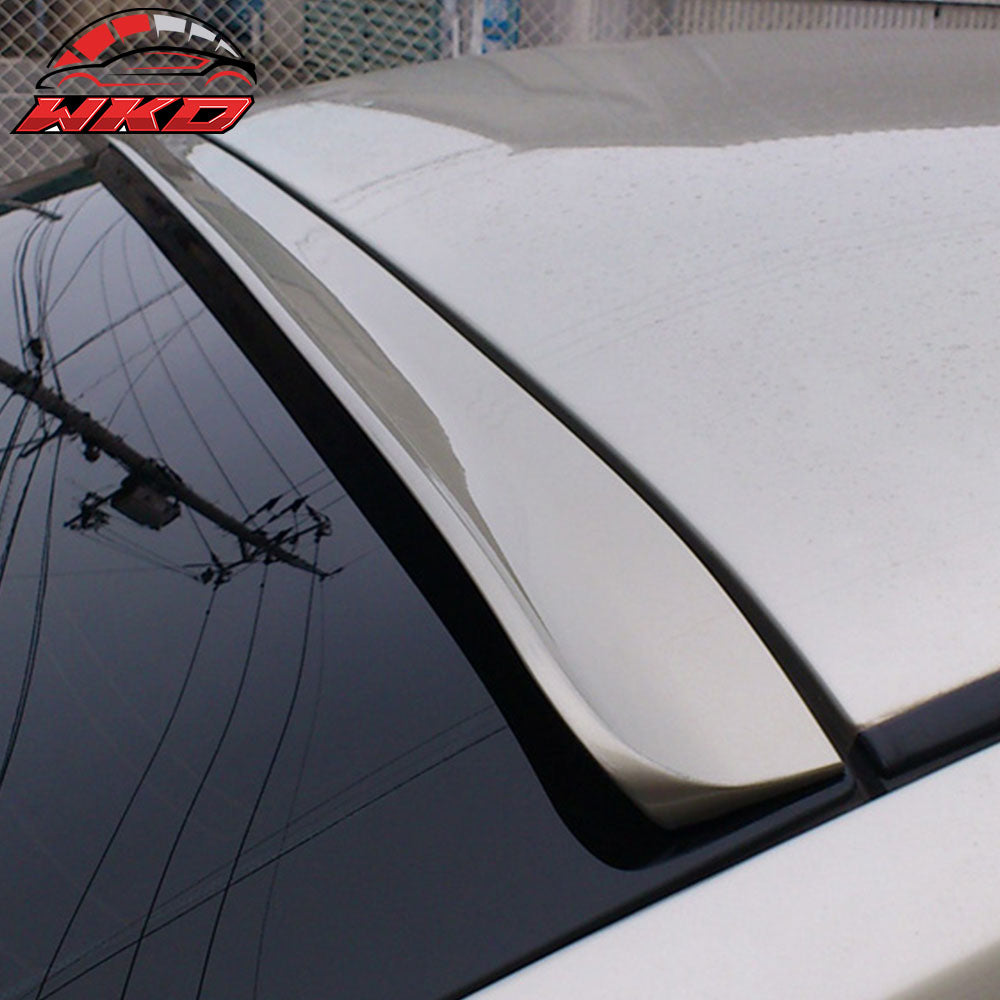 Fits 03-07 Honda Accord 7th Gen Unpainted Black PU Flexible Rear Roof Spoiler